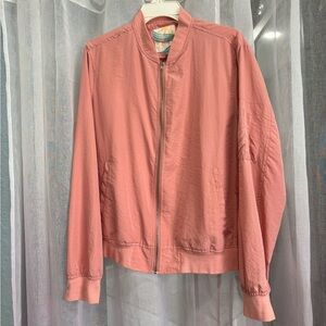Pink/Salmon lightweight bomber jacket
